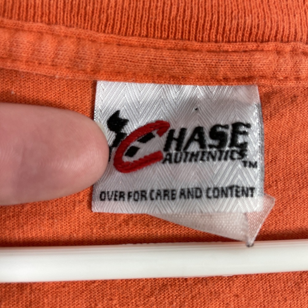Chase Authentics NASCAR Tony Stewart Shirt Men XL Orange Racing Graphic Tee READ - Picture 8 of 16